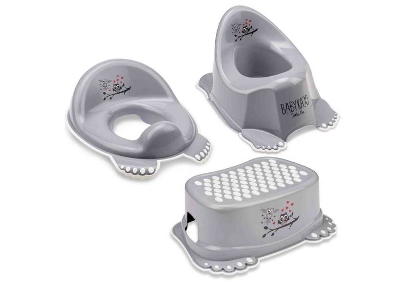 Babykajo Töpfchen, (Set, 3-tlg), Baby Topf, Toilettentrainer, Hocker - TÜV Rheinland geprüft! von Babykajo