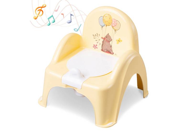Babykajo Töpfchen mit Musik, (2-tlg), Kinder Töpfchen mit Anti-Rutsch Beschichtung und herausnehmbarem Topf von Babykajo