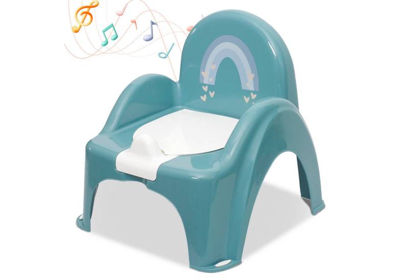 Babykajo Töpfchen mit Musik, (2-tlg), Kinder Töpfchen mit Anti-Rutsch Beschichtung und herausnehmbarem Topf von Babykajo