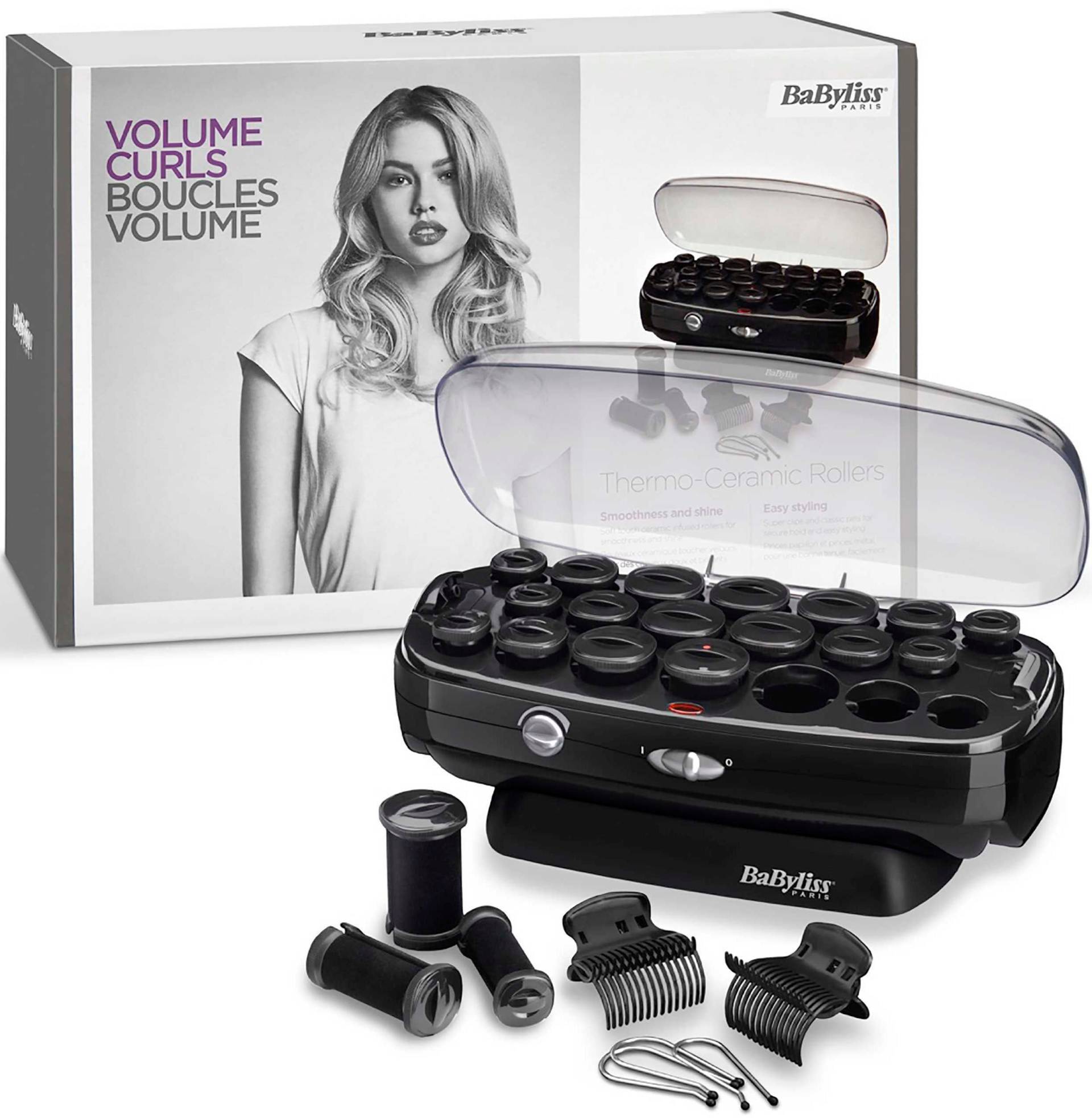 BaByliss Heizwickler "RS035E Thermo-Ceramic Rollers" aufheizbare Lockenwickler für schöne Locken von Babyliss