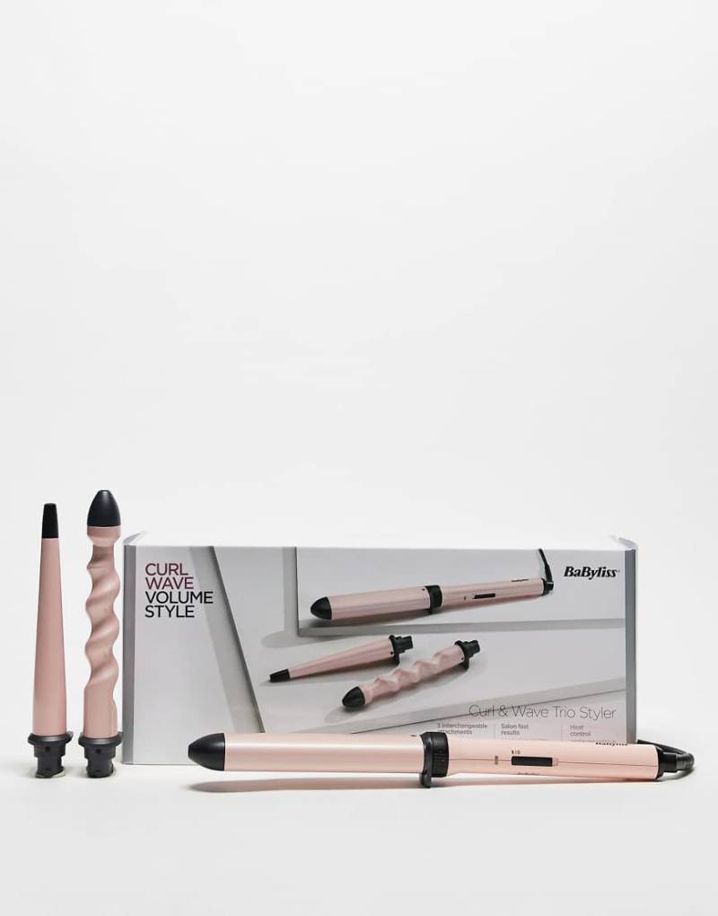 Babyliss - Curl & Wave Trio - Lockenstab mit drei Aufsätzen und EU-Stecker-Keine Farbe von Babyliss