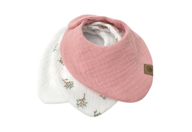 Babymajawelt Lätzchen Baby Halstücher Musselin 3er Set Sabberlätzchen, (Set, 3-St., 3 Stück Halstücher), Besonders weich und saugfähig, verstellbare Druckknöpfe, Made in EU von Babymajawelt