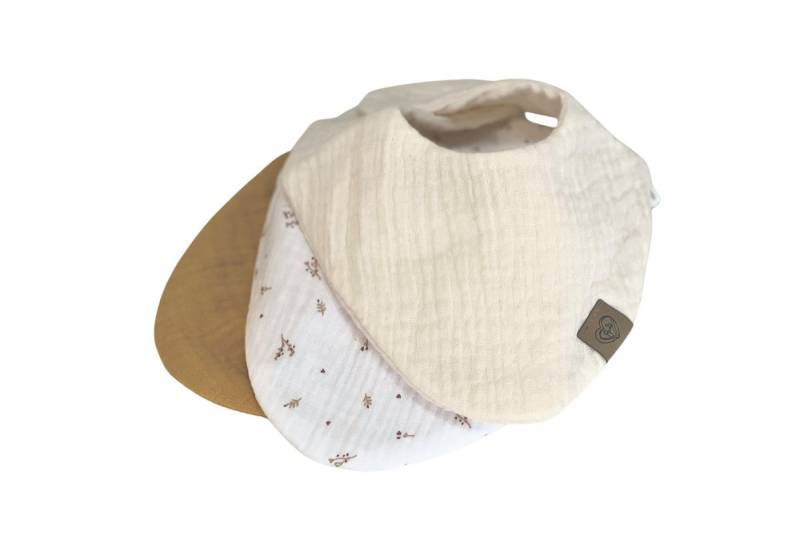 Babymajawelt Lätzchen Baby Halstücher Musselin 3er Set Sabberlätzchen, (Set, 3-St., 3 Stück Halstücher), Besonders weich und saugfähig, verstellbare Druckknöpfe, Made in EU von Babymajawelt