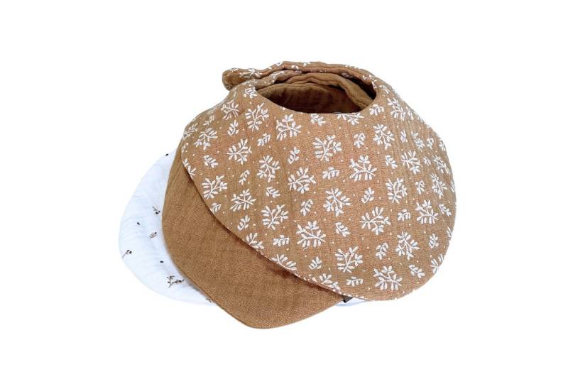 Babymajawelt Lätzchen Baby Halstücher Musselin 3er Set Sabberlätzchen, (Set, 3-St., 3 Stück Halstücher), Besonders weich und saugfähig, verstellbare Druckknöpfe, Made in EU von Babymajawelt