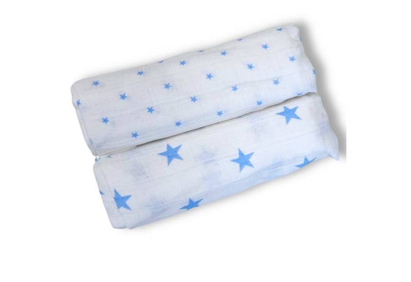 Babymajawelt Stoffwindeln Stilltuch Set "Stars" XXL, Mulltücher 120x120cm, 2er Pack (Packung, 2-St., Starter Set), Made in Europe, Sterne, besonders hautfreundlich und atmungsaktiv von Babymajawelt