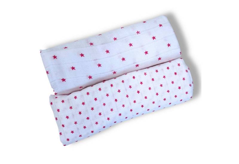 Babymajawelt Stoffwindeln Stilltuch Set "Stars" XXL, Mulltücher 120x120cm, 2er Pack (Packung, 2-St., Starter Set), Made in Europe, Sterne, besonders hautfreundlich und atmungsaktiv von Babymajawelt