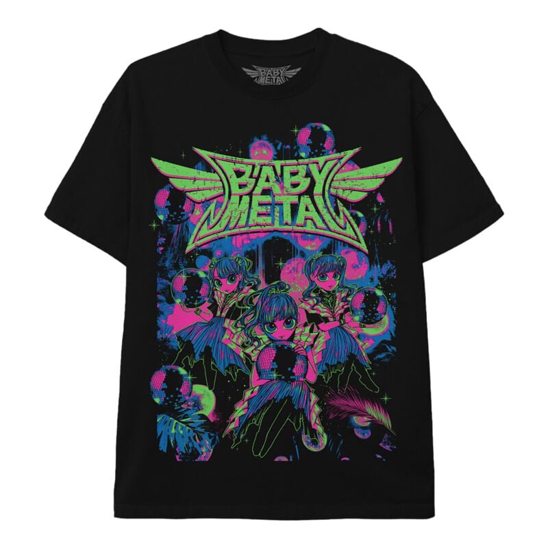 Babymetal T-Shirt - Neon Logo - S bis 3XL - für Männer - Größe 3XL - schwarz  - Lizenziertes Merchandise! von Babymetal