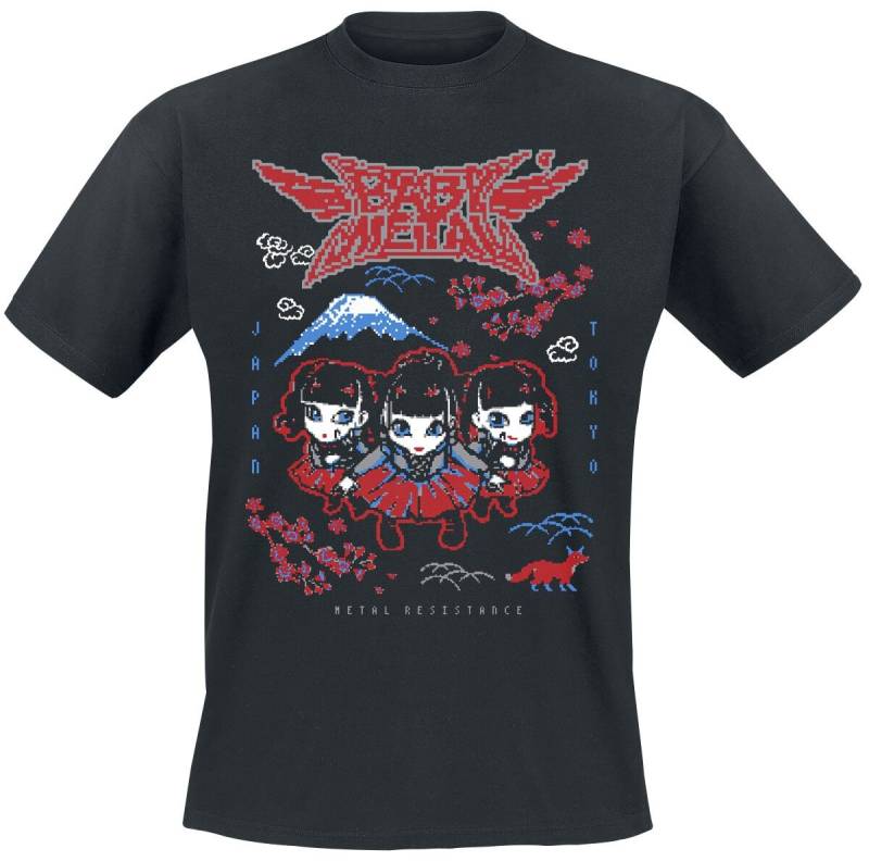Babymetal T-Shirt - Pixel Tokyo - S bis XXL - für Männer - Größe M - schwarz  - Lizenziertes Merchandise! Babymetal T-Shirt - Pixel Tokyo - S bis XXL - für Männer - Größe M - schwarz  - Lizenziertes Merchandise! von Babymetal