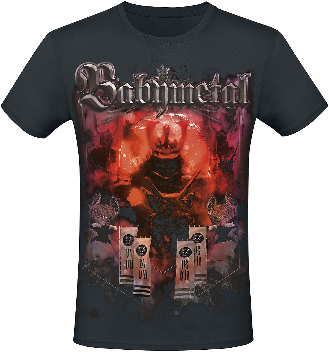 Babymetal T-Shirt - Red Demon Flags - S bis XXL - für Männer - Größe L - schwarz  - Lizenziertes Merchandise! von Babymetal