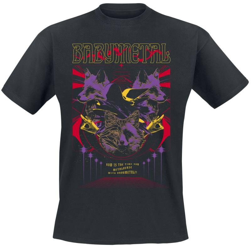 Babymetal Tour Poster T-Shirt schwarz in 3XL von Babymetal