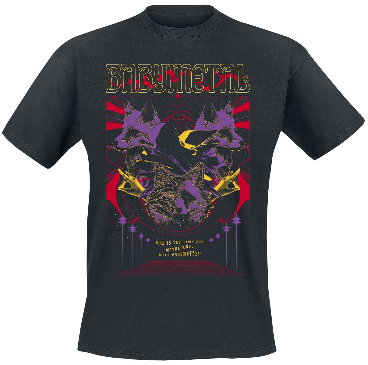 Babymetal Tour Poster T-Shirt schwarz in S von Babymetal