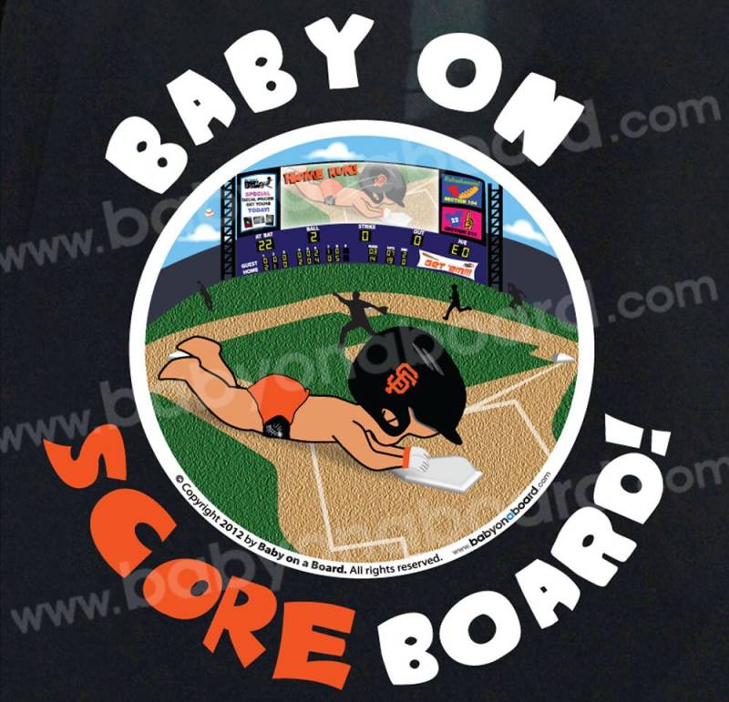 Baby On Scoreboard - Sf Giants von BabyonaBoard