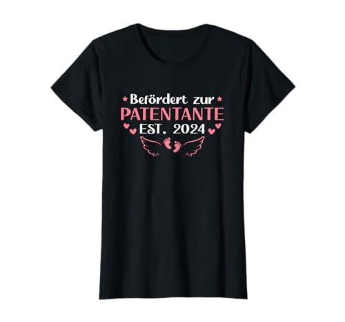 Damen Patentante 2024 Babyparty Werdende Tante T-Shirt von Babyparty 2024 Werdende Patentante