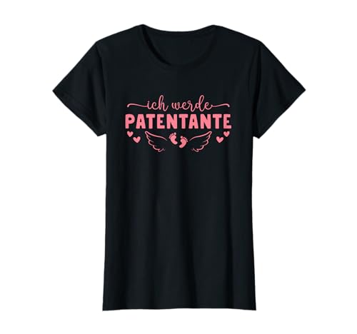 Damen Schwangerschaftsankündigung Ich werde Patentante T-Shirt Damen Schwangerschaftsankündigung Ich werde Patentante T-Shirt von Babyparty 2024 Werdende Patentante