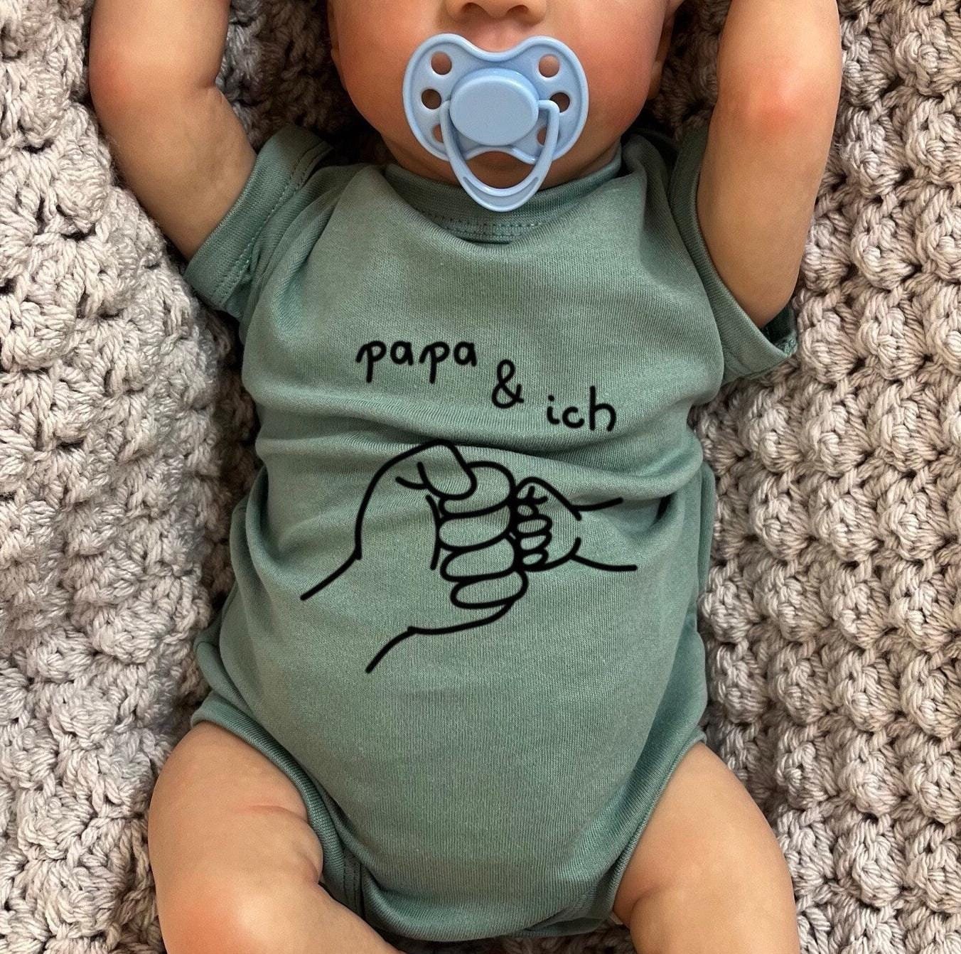 Babybody Versch. Farben Kurzarm/ Personalisiertes Geschenk Papas Geburtstag Papa Und Ich Vatertagsgeschenk Für Vatertag Bruder von Babyplotterei