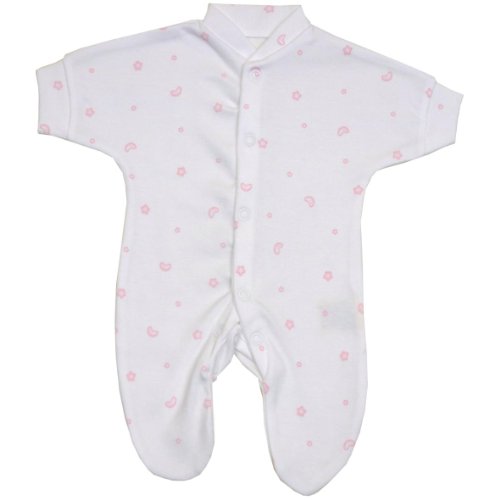 BabyPrem Frühchen Frühgeborene Baby Kleidung Schlafanzüge Strampler 0-32cm ROSA MOND UND Sterne P0 von BabyPrem