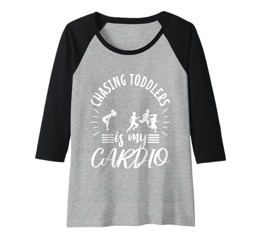 Damen Kleinkindern nachzujagen ist Mein Cardio Raglan von Babysitter child care nanny daycare provider