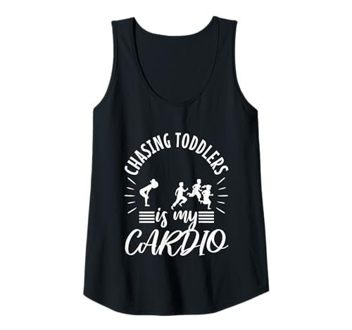 Damen Kleinkindern nachzujagen ist Mein Cardio Tank Top von Babysitter child care nanny daycare provider