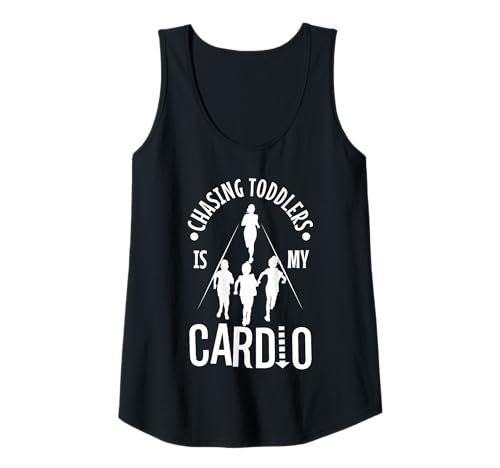 Damen Kleinkindern nachzujagen ist Mein Cardio Tank Top von Babysitter child care nanny daycare provider