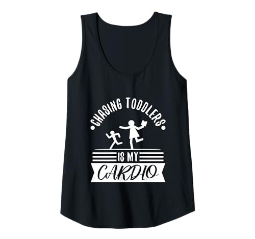 Damen Kleinkindern nachzujagen ist Mein Cardio Tank Top von Babysitter child care nanny daycare provider