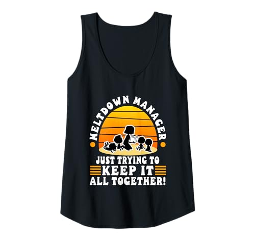 Damen Meltdown-Manager Tank Top von Babysitter child care nanny daycare provider
