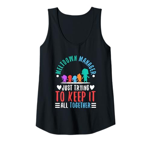 Damen Meltdown-Manager Tank Top von Babysitter child care nanny daycare provider