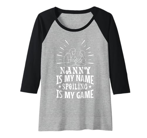 Damen Nanny ist Mein Name Verderben ist Mein Spiel Raglan von Babysitter child care nanny daycare provider