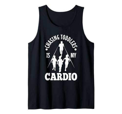 Herren Kleinkindern nachzujagen ist Mein Cardio Tank Top von Babysitter child care nanny daycare provider