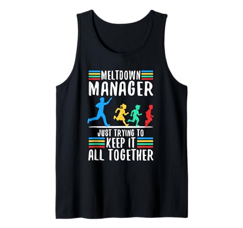 Herren Meltdown-Manager Tank Top von Babysitter child care nanny daycare provider