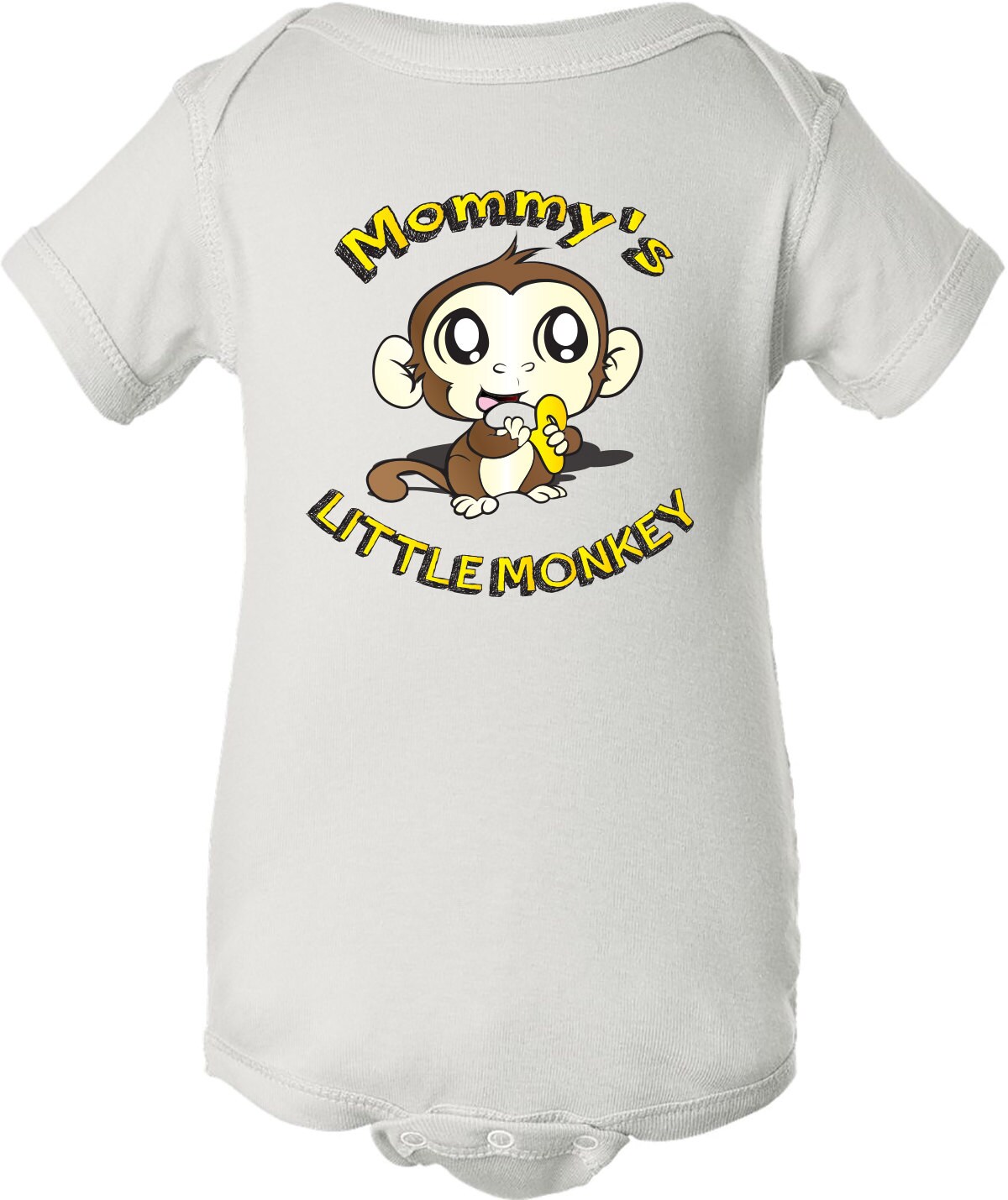 Mütter Kleiner Affe Baby Onesie von Babyteezandmore