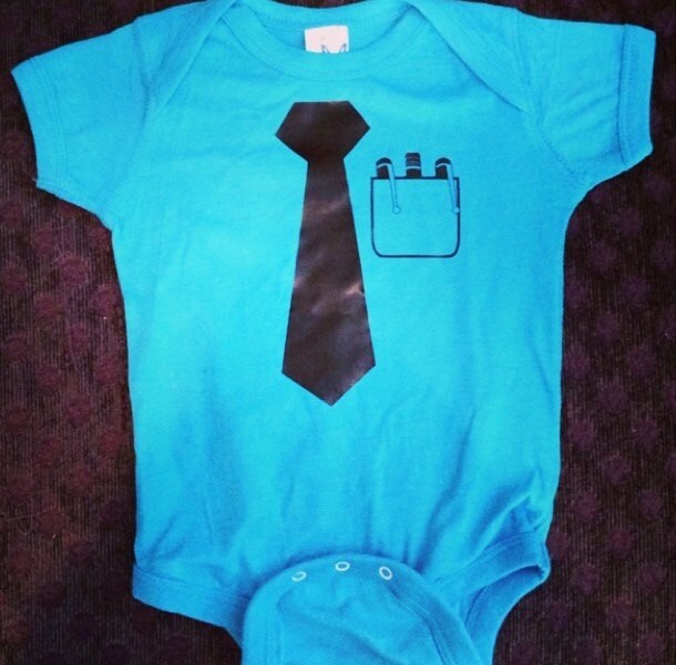Wie Vater Wie Sohn Baby Onesie von Babyteezandmore