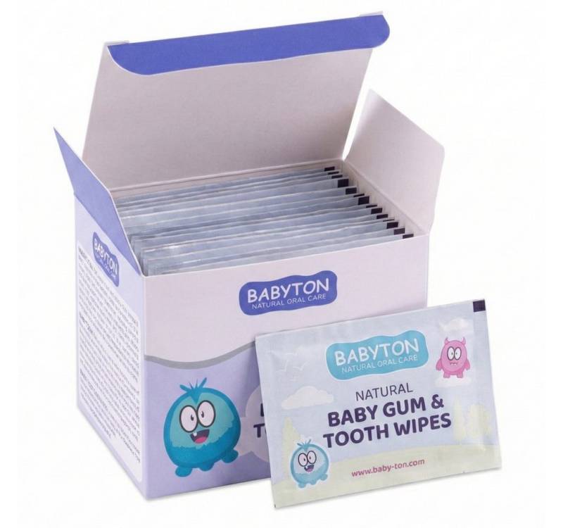 Babyton Babypflege-Set Babyton Baby Zahn- & Zahnfleischtücher 25 Stk von Babyton