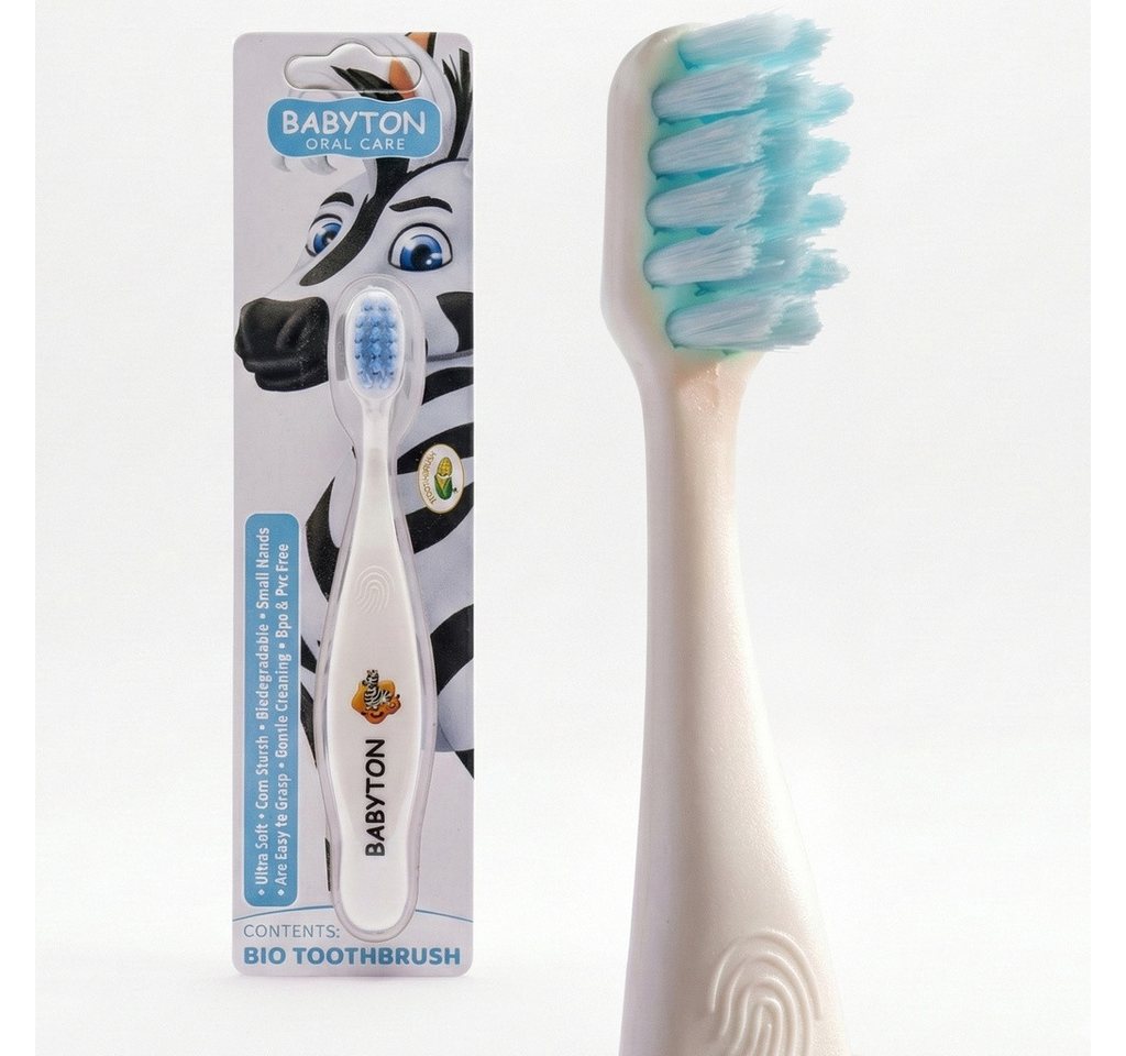 Babyton Lernzahnbürste Babyton Bio-Zahnbürste aus Mais, weich & umweltfreundlich von Babyton