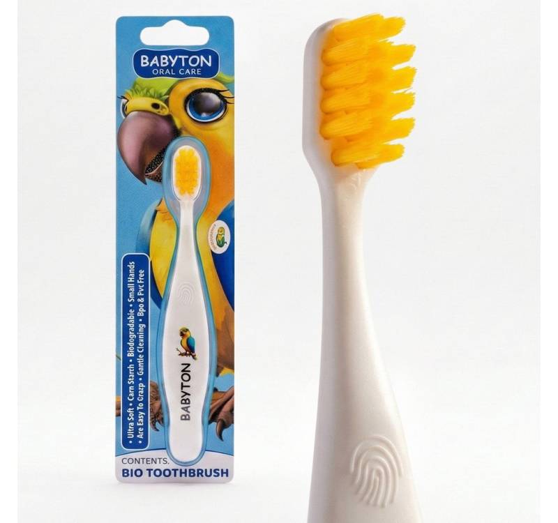 Babyton Lernzahnbürste Babyton Bio-Zahnbürste aus Mais, weich & umweltfreundlich von Babyton