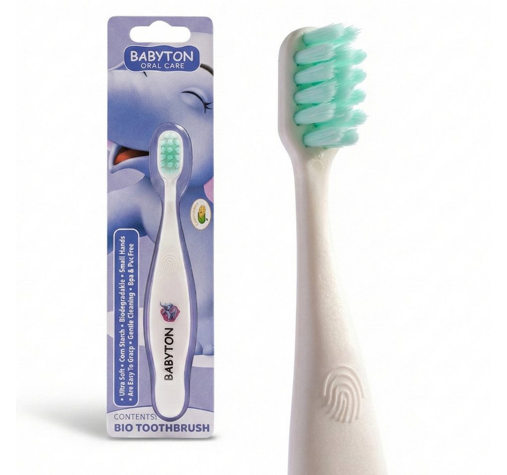 Babyton Lernzahnbürste Babyton Bio-Zahnbürste aus Mais, weich & umweltfreundlich von Babyton