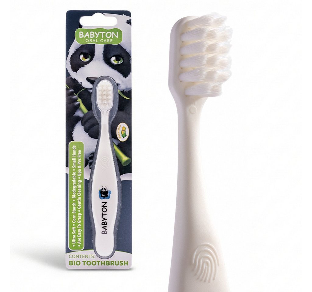 Babyton Lernzahnbürste Babyton Bio-Zahnbürste aus Mais, weich & umweltfreundlich von Babyton