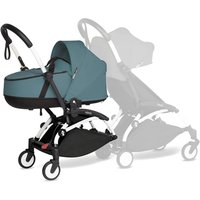 BABYZEN Kinderwagen YOYO 0+ connect White mit Liegewanne Aqua von Babyzen