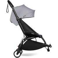 BABYZEN Kinderwagen YOYO 6+ connect Black mit Textilset Stone von Babyzen