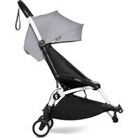 BABYZEN Kinderwagen YOYO 6+ connect White mit Textilset Stone von Babyzen