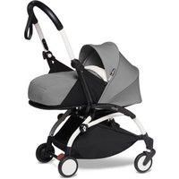 BABYZEN Kinderwagen YOYO2 0+ White mit Neugeborenenaufsatz Grau von Babyzen