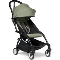 BABYZEN Kinderwagen YOYO2 6+ Black mit Textilset Olive von Babyzen