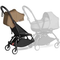 BABYZEN Kinderwagen YOYO 6+ connect Black mit Textilset Toffee von Babyzen