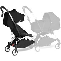 BABYZEN Kinderwagen YOYO 6+ connect White mit Textilset Black von Babyzen