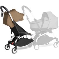 BABYZEN Kinderwagen YOYO 6+ connect White mit Textilset Toffee von Babyzen