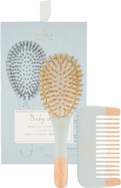 Bachca Baby Kit Blue - Brush100% Boar Small Size + Wooden Comb Bachca Baby Kit Blue - Brush100% Boar Small Size + Wooden Comb von Bachca