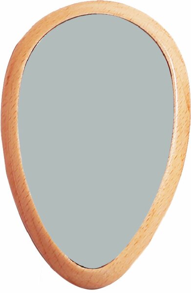 Bachca Wooden Hand Miroir + Cotton Pouch von Bachca