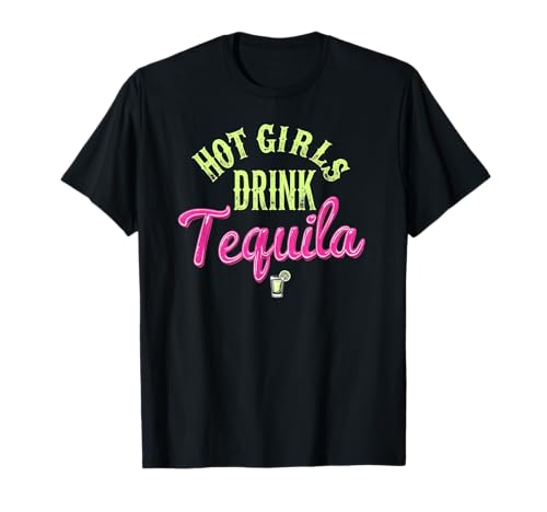 Hot Girls Drink Tequila - Lustiger Junggesellinnenabschied T-Shirt Hot Girls Drink Tequila - Lustiger Junggesellinnenabschied T-Shirt von Bachelorette Fiesta Tees for Party Girls