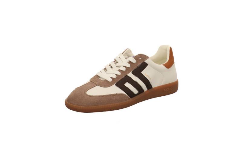 Back 70 WHITE LEATHER SUEDE TAUPE Schnürschuh von Back 70