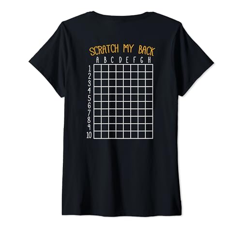 Damen Rückenkratzendes Hemd, Rücken Scratcher Shirt, Scratch My Back T-Shirt mit V-Ausschnitt von Back Scratching Shirt Co.