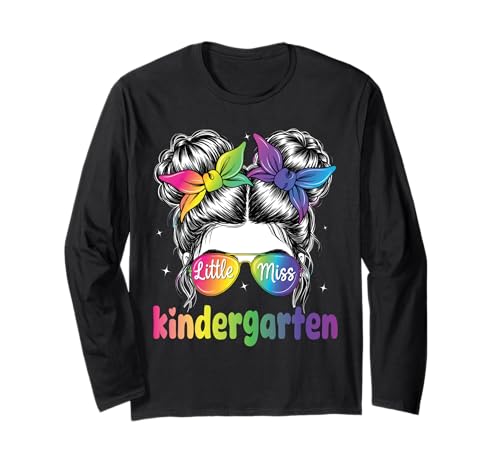 Little Miss Kindergarten Einschulung 1. Tag Mädchen Langarmshirt Little Miss Kindergarten Einschulung 1. Tag Mädchen Langarmshirt von Back To First Day Of School Girl Kid Tee